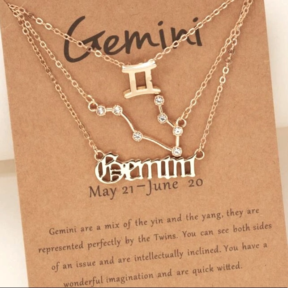 Gemini ♊️ Constellation Pendant Necklace